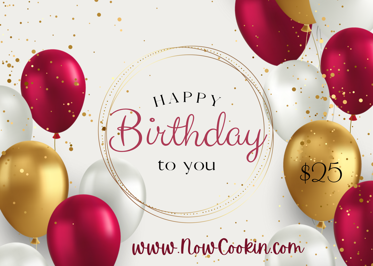 Happy Birthday! Gift Cards White