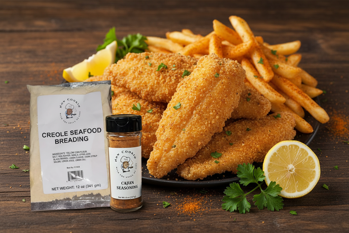 Now Cookin' Creole Fish Fry with Cajun Fries