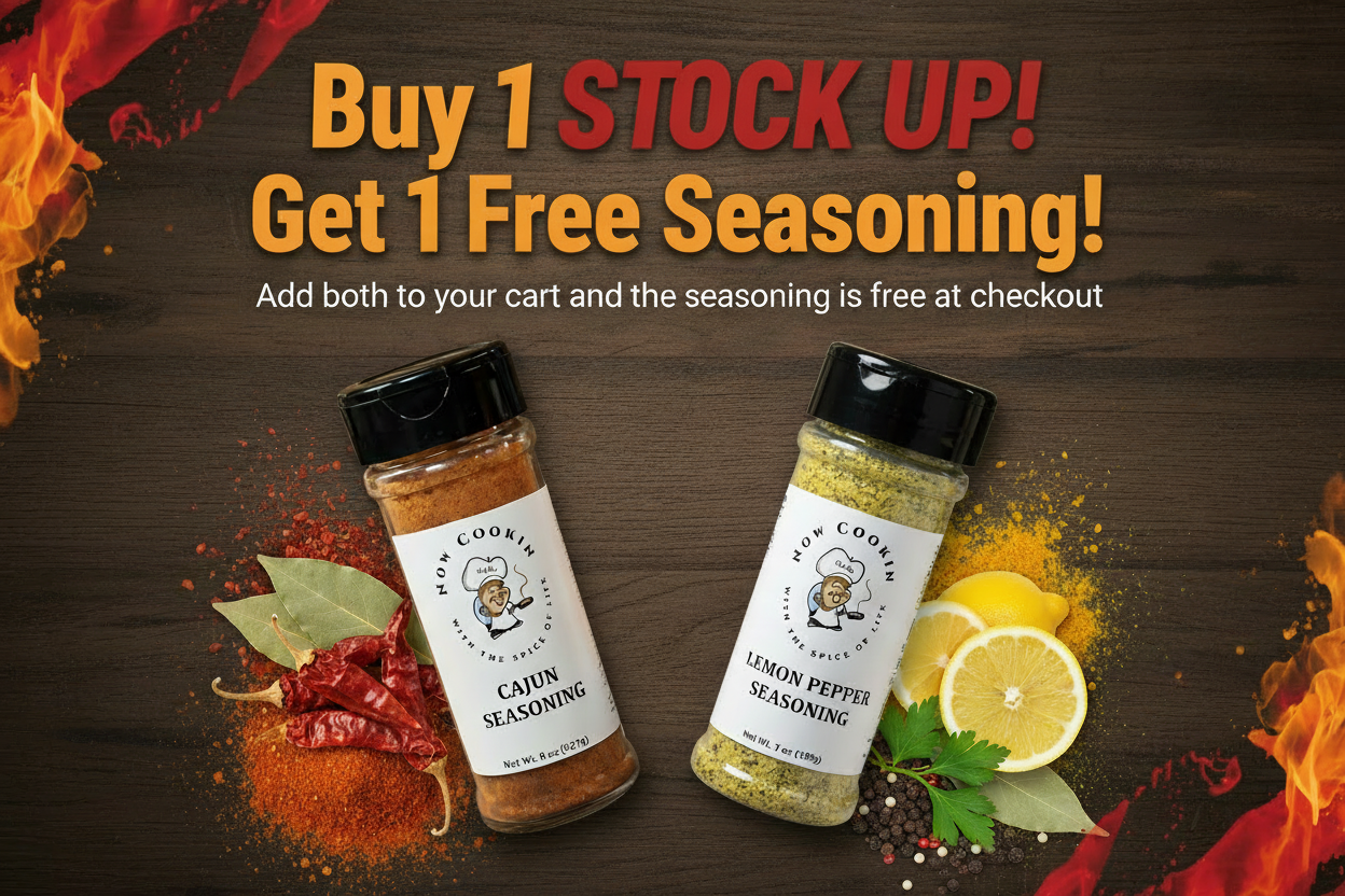 Now Cookin Stock Up Banner - Corrected